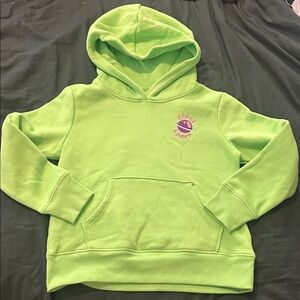 Vibrant Green Space Cadet Kids Hoodie